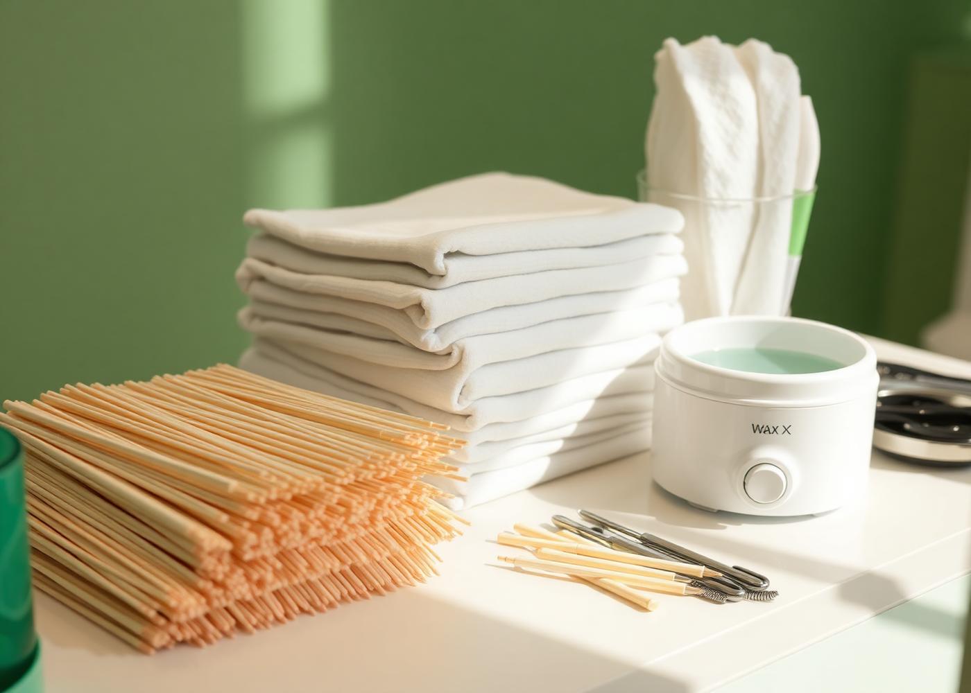 Single-use applicators, fresh linens and a dedicated wax warmer prepared in a Uni K Wax studio